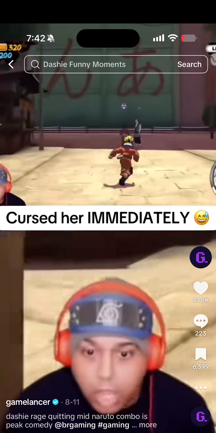 A reaction post on a Vertiqal Studios gaming account, shown on a phone.